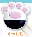 white black cat paw