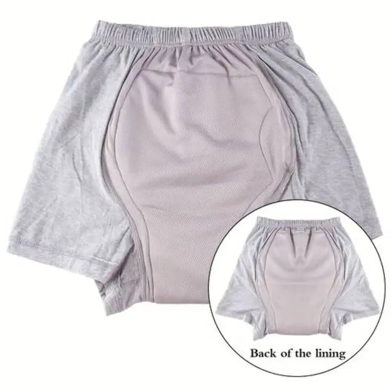 Paquete de 2 pañales tipo bóxer lavables para adultos, reutilizables para uso familiar, cómodos, reductores de ruido, fáciles de limpiar, color sólido - imagen 5