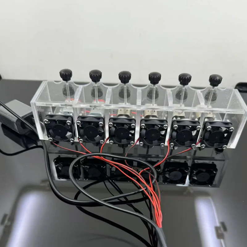 Máquina fija de motores de 6 uds para correr en motores con ventiladores de disipación de calor para mini coche de carreras 4wd - imagen 2