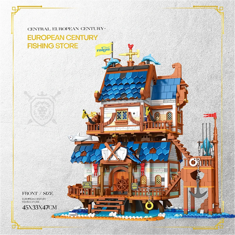 Bloques de construcción Fisherman's Wharf: modelo MOC calle costera - imagen 4