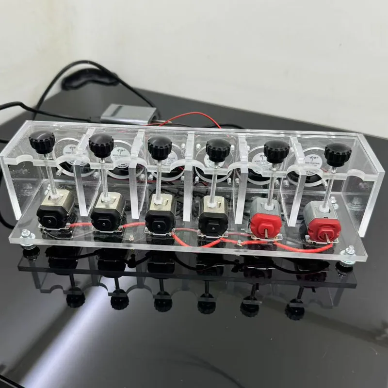 Máquina fija de motores de 6 uds para correr en motores con ventiladores de disipación de calor para mini coche de carreras 4wd