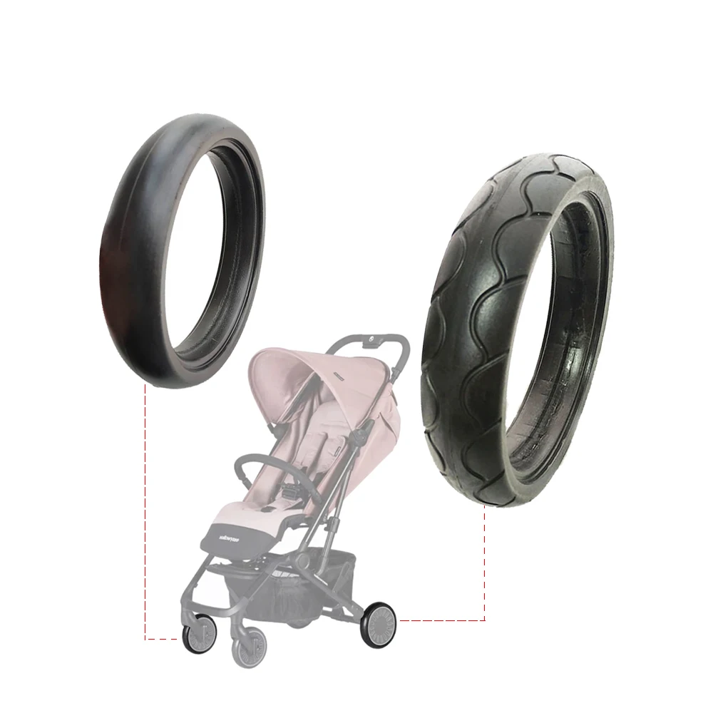 Neumático de cochecito para Easywalker XS/Mini XS/Buggy XS, rueda delantera o trasera, pieza de repuesto DIY sin cámara de PU personalizada para bebé