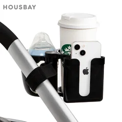 Portavasos universal para cochecito: soporte ajustable de bebidas