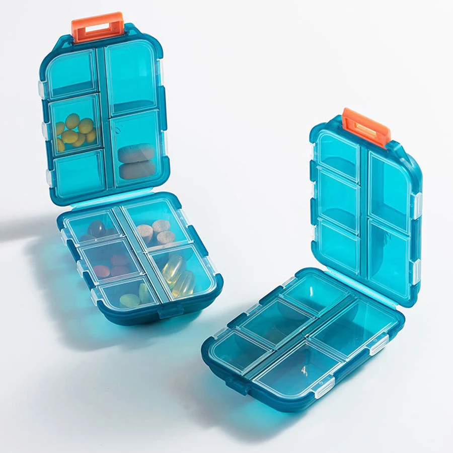 Organizador de pastillas plegable para viaje – Caja portátil - imagen 5