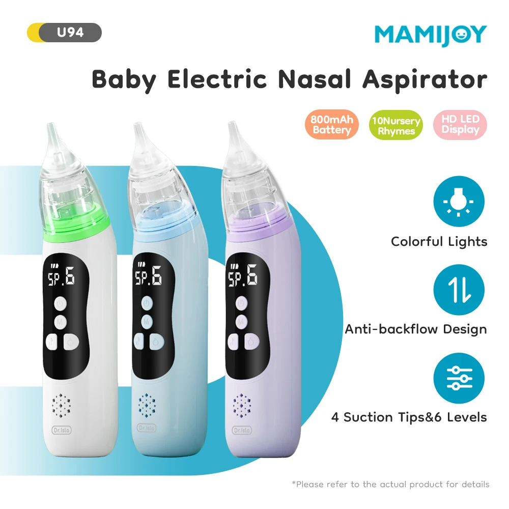 MAMIJOY Aspirador nasal eléctrico para bebés – 6 modos de succión - imagen 2