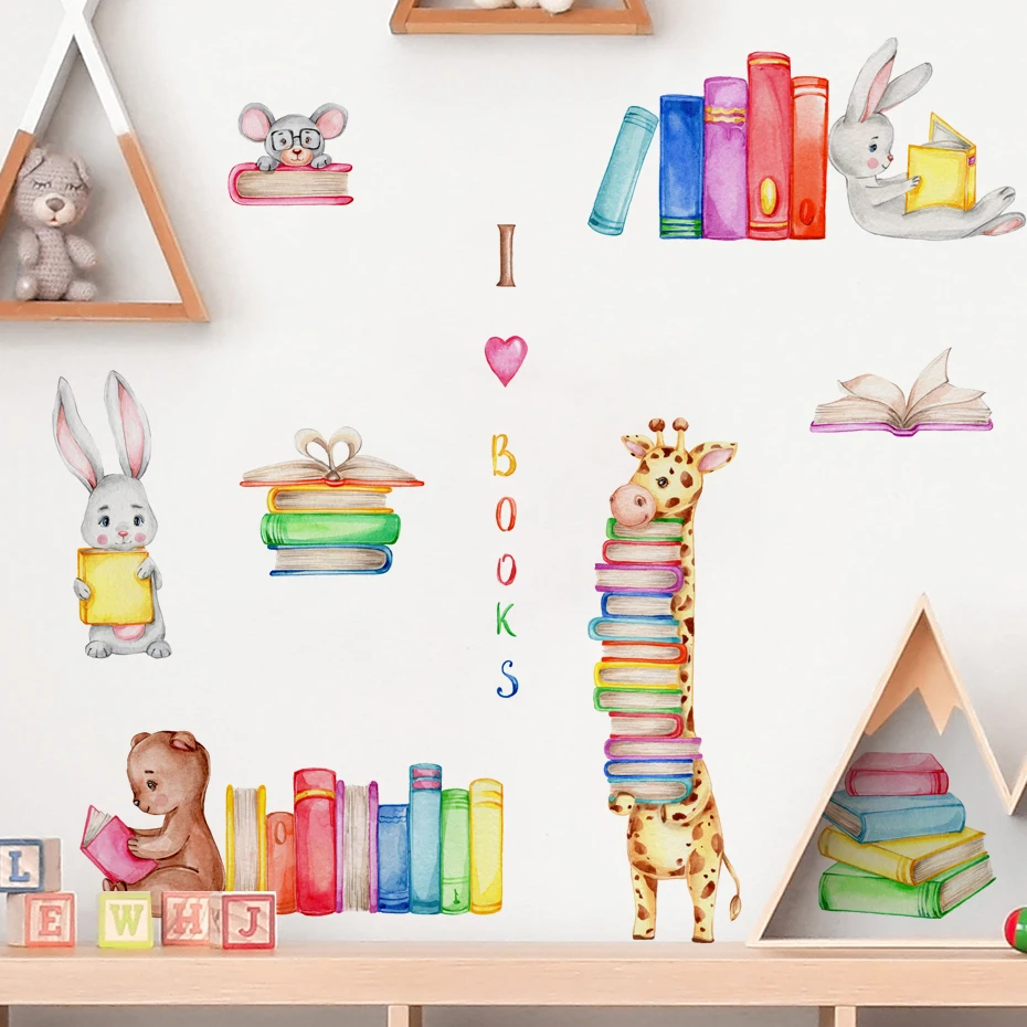 Vinilos decorativos con animales y letras para habitación infantil - imagen 2