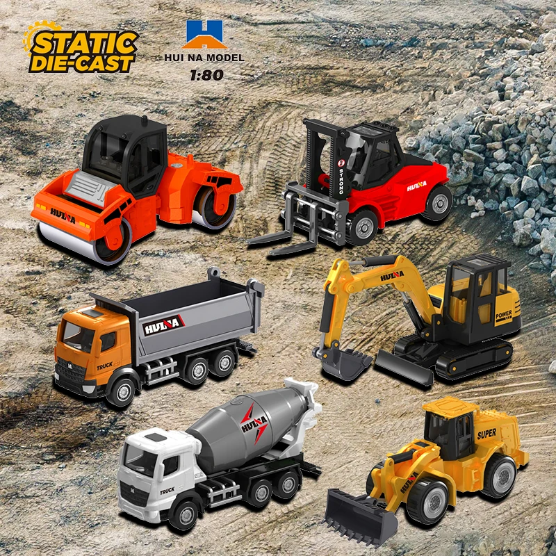Huina 1:80 Conjunto Vehículos Juguete Construcción Para Niños - imagen 3