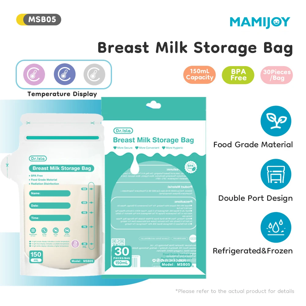 Bolsas para leche materna MAMIJOY con indicador de temperatura - imagen 5