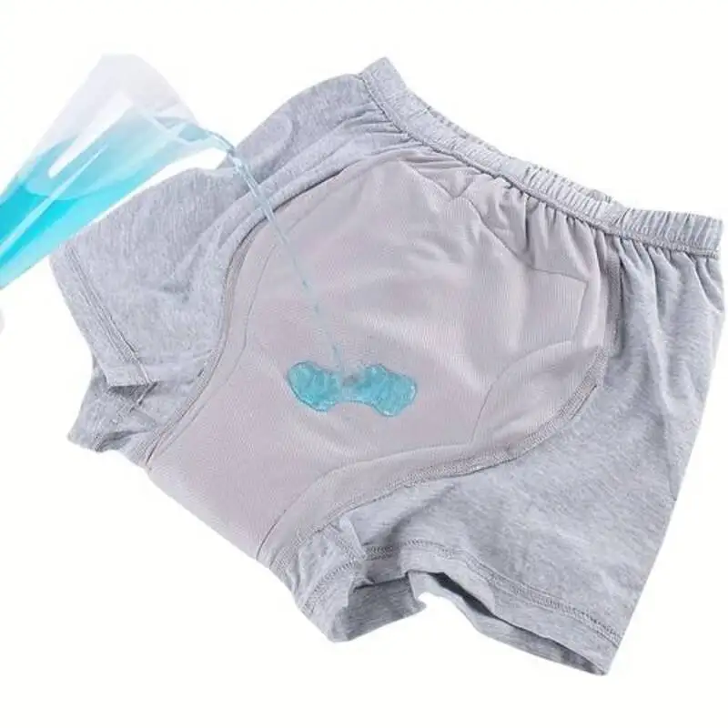 Paquete de 2 pañales tipo bóxer lavables para adultos, reutilizables para uso familiar, cómodos, reductores de ruido, fáciles de limpiar, color sólido - imagen 4