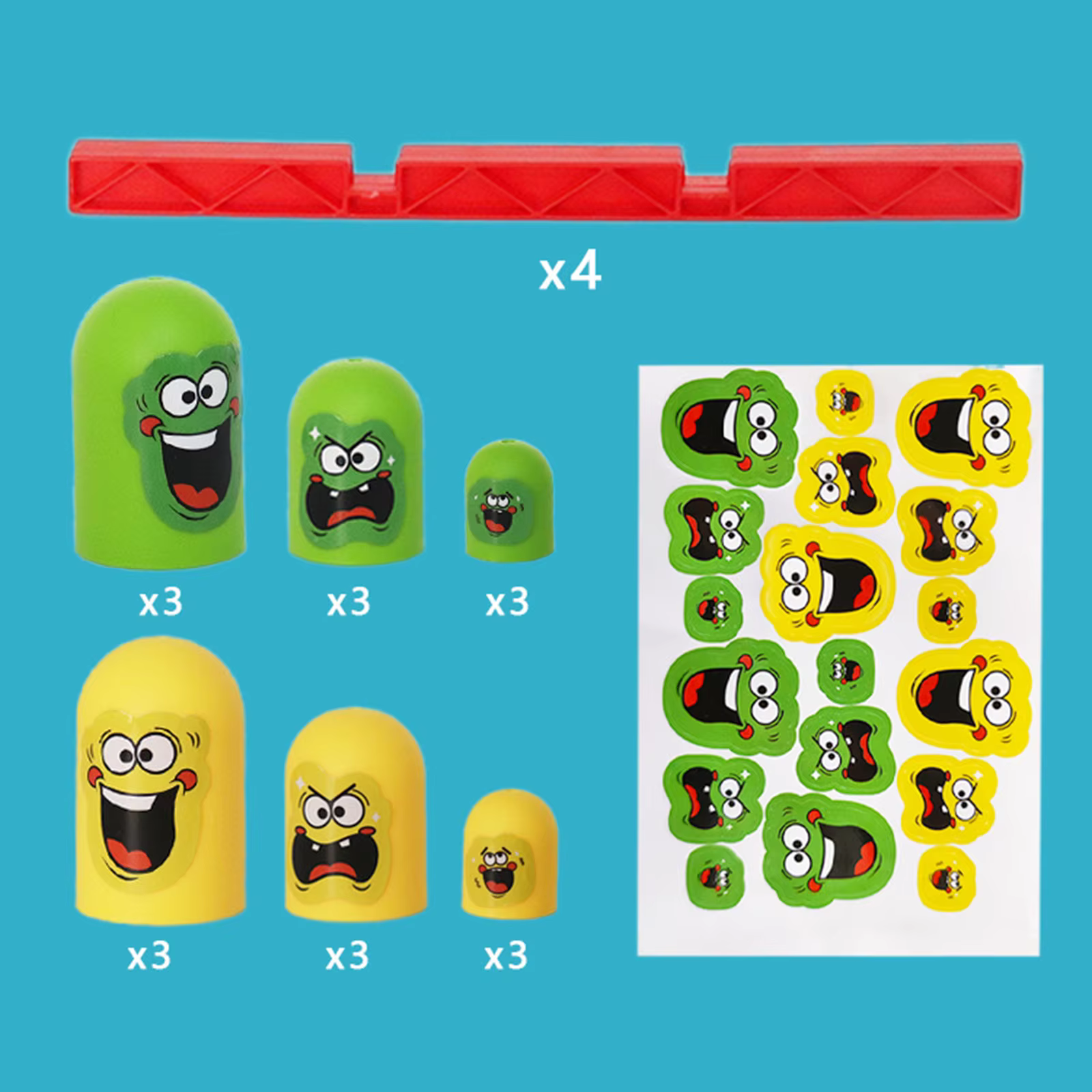Juego de tres en raya magnético para niños – Tableros reutilizables - imagen 4