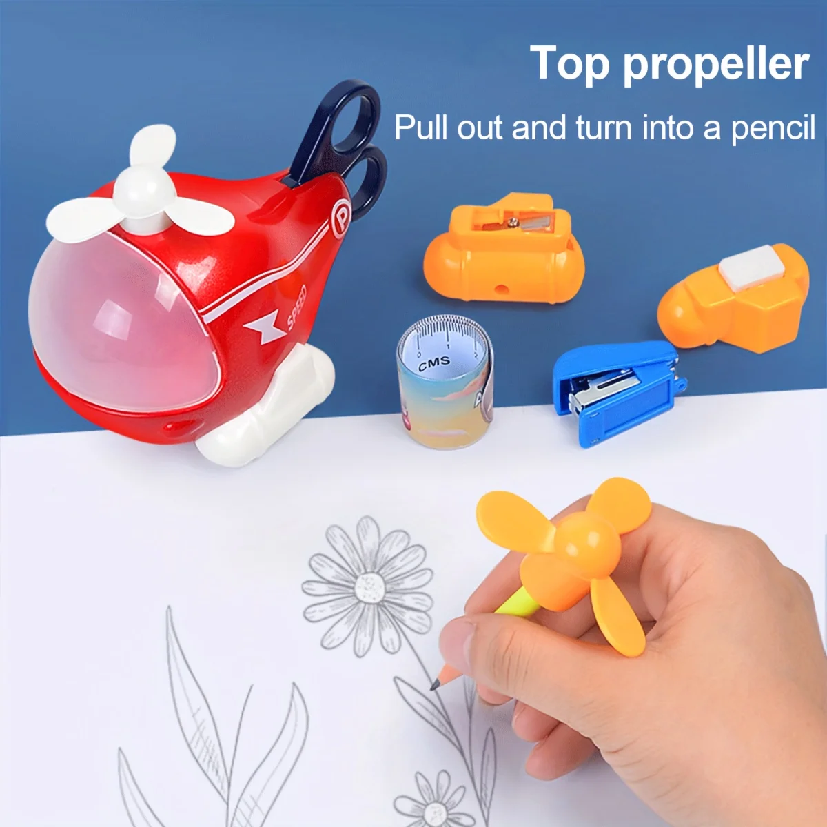 Juguete creativo avión papelería para niños – Decoración escritorio - imagen 3