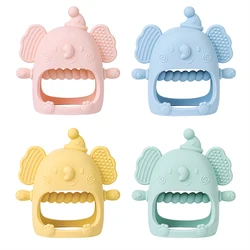 Mordedor de silicona para bebé con forma de elefante – Seguro sin BPA