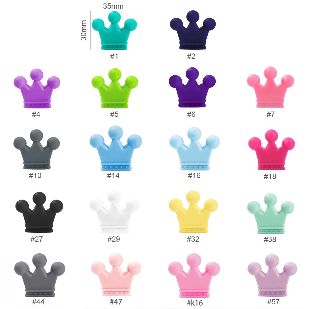Crown beads 10pcs