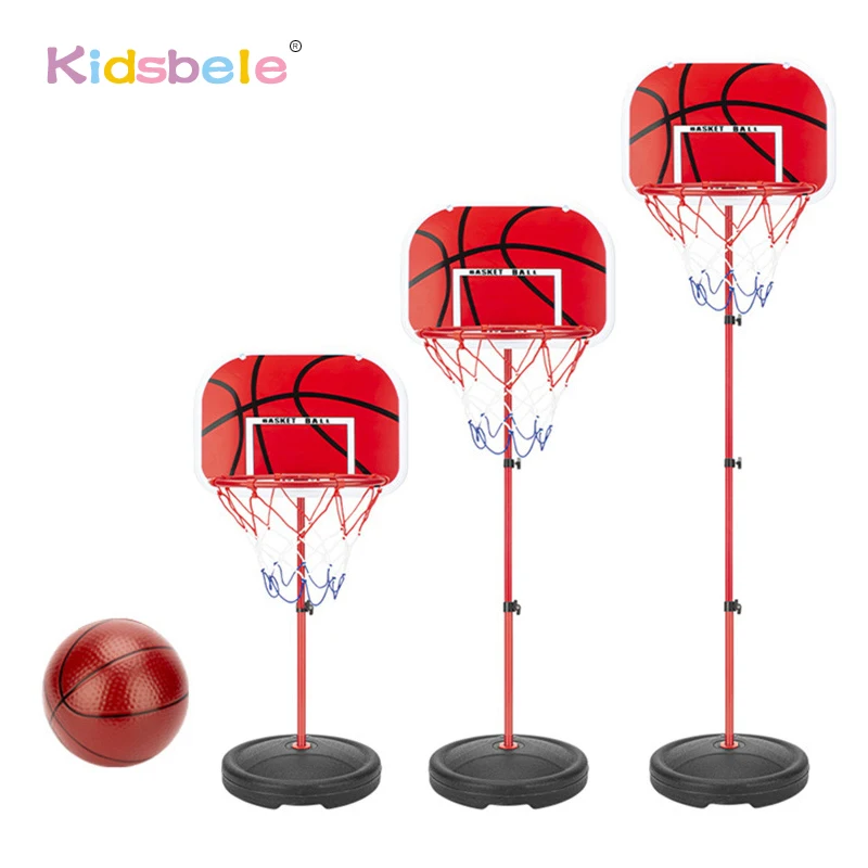 Aro de baloncesto ajustable para niños pequeños, estante de soporte de 63-150CM para niños, pelota interior y exterior para bebés, tablero trasero deportivo, juguete para disparar