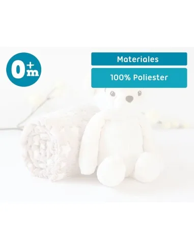 Osito de peluche Kiokids con mantita suave para niños - imagen 3