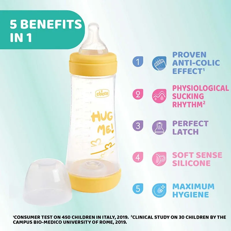 Chicco Biberón de silicona Perfect5 anticólicos para bebés - imagen 4