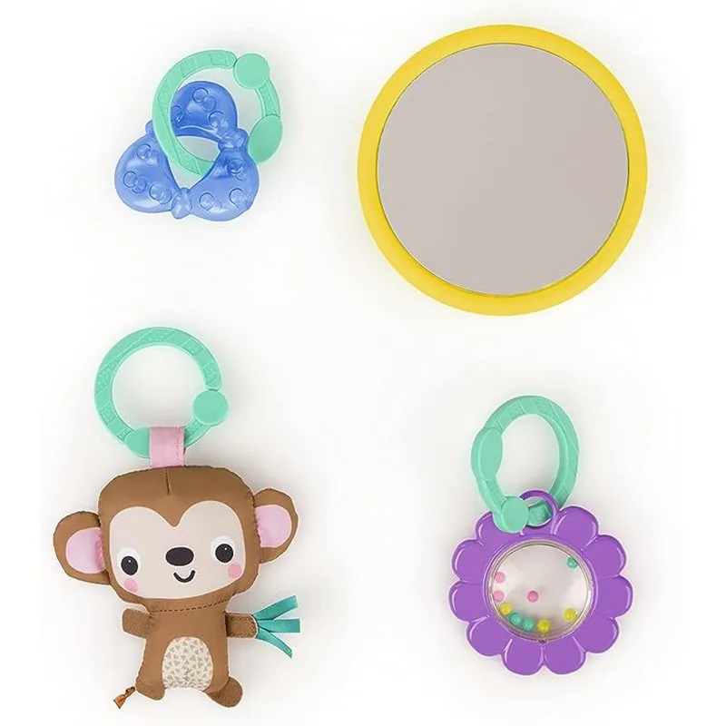 Gimnasio de actividades Bright Starts Safari floral para bebé - imagen 4