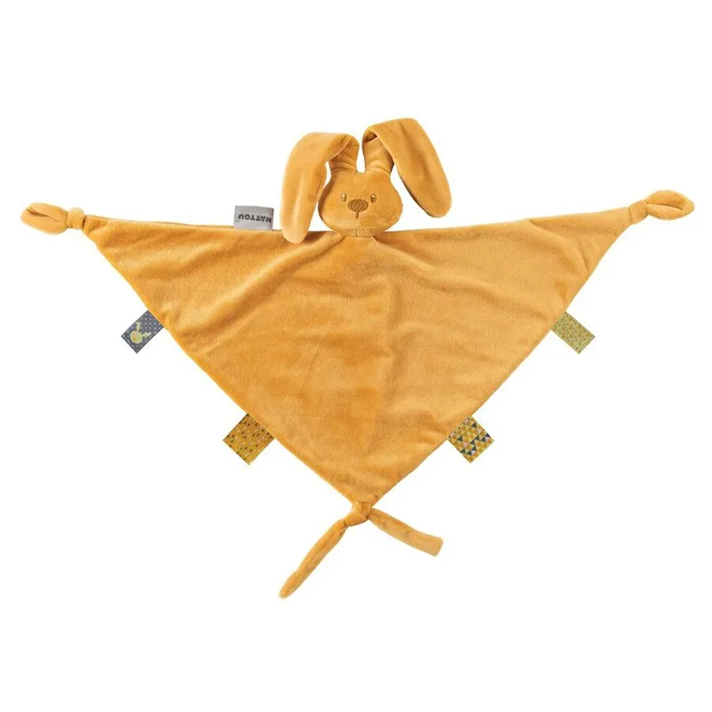 Nattou Doudou Maxi ocre – Peluche suave para recién nacido - imagen 3
