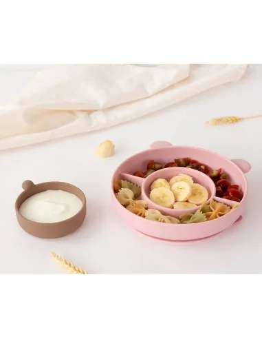 Kiokids plato de silicona antideslizante para bebés forma de oso - imagen 3