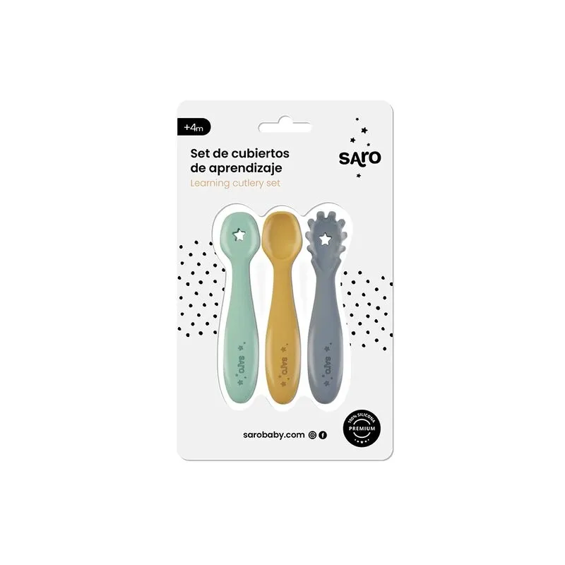 Saro Precucharas de silicona para bebé - imagen 3