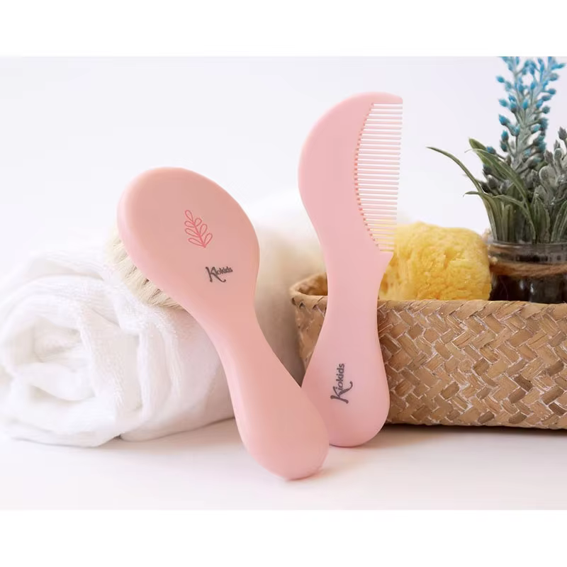 Kit de Cepillo y Peine Kiokids para bebé – Cuidado suave del cabello - imagen 3