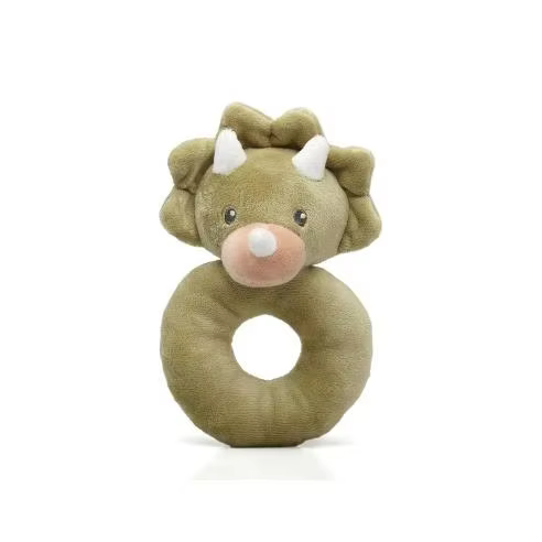 Kiokids Sonajero peluche dinosaurio blandito para bebé