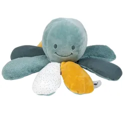 Nattou pulpo sensorial de actividades para bebé, juguete suave