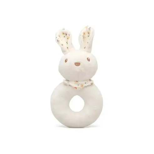 Kiokids Sonajero de peluche conejo suave para estimulación del bebé