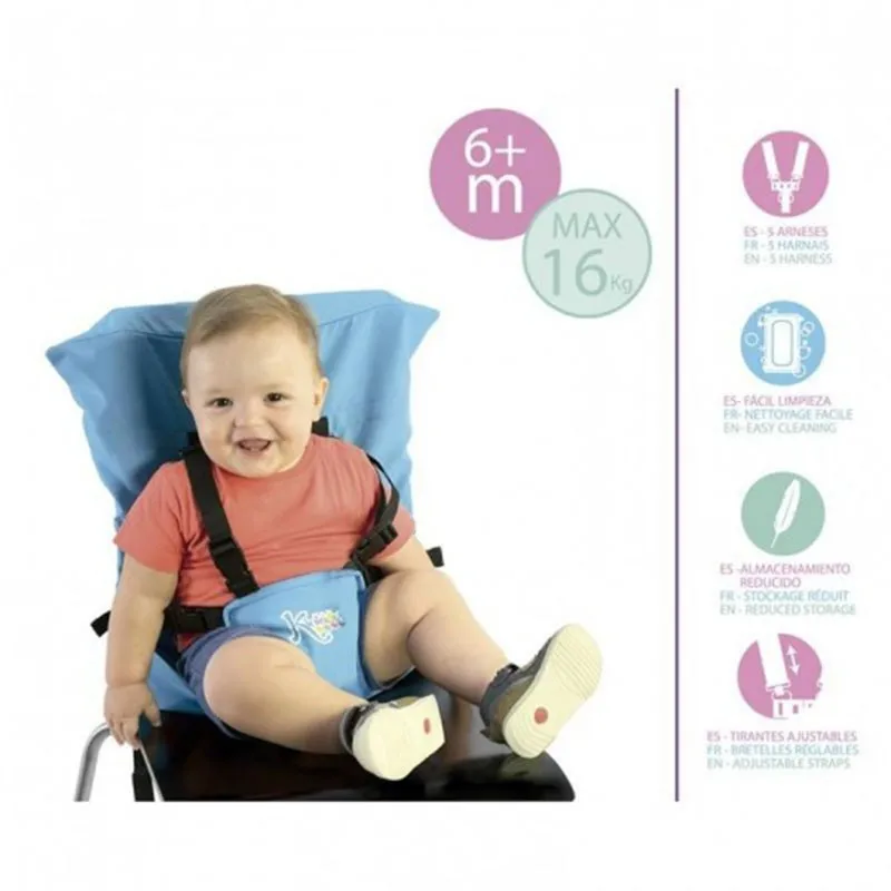 Trona plegable de viaje Kiokids cómoda y ligera - imagen 4