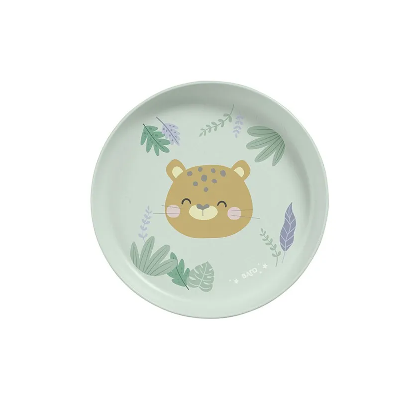 Vajilla Saro Jungle Cheetahs infantil resistente apta para microondas - imagen 4