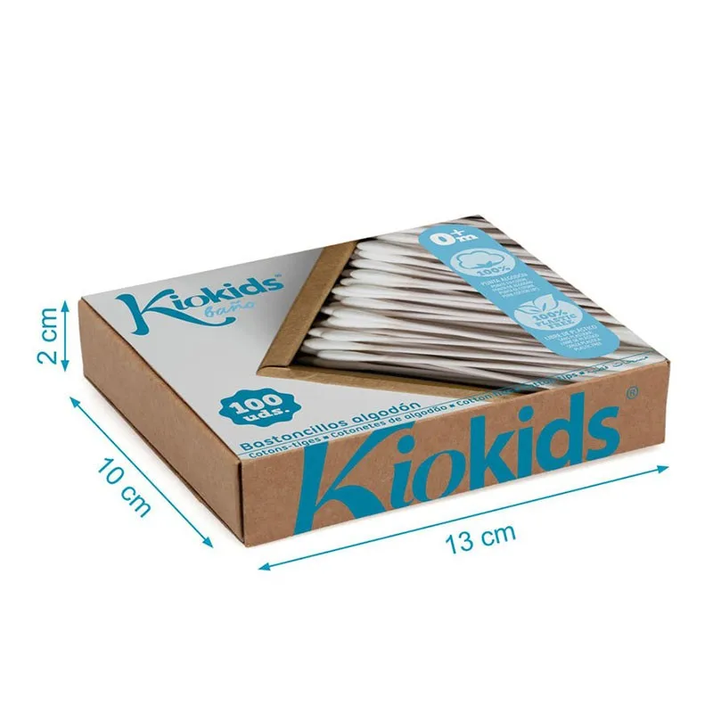 Bastoncillos de algodón Kiokids para bebé – Cuidado suave - imagen 4