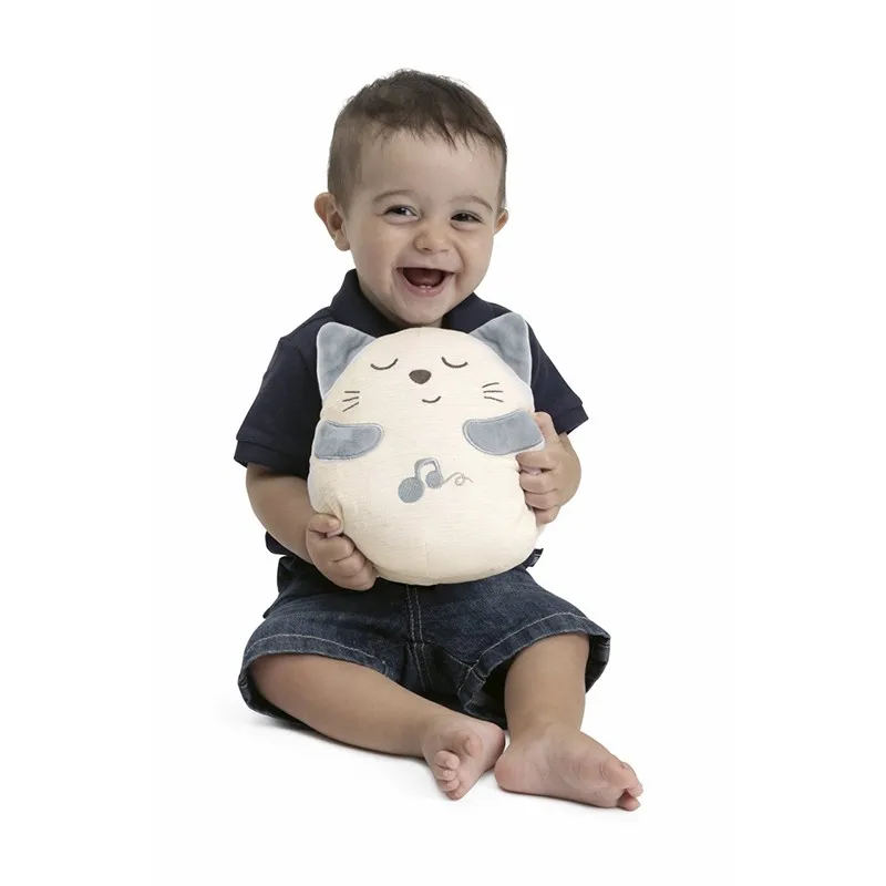 Chicco Peluche gatito ronroneador - Juguete suave para bebé tierno - imagen 3