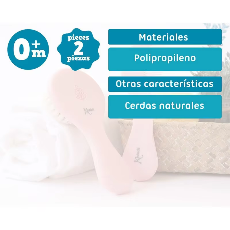 Kit de Cepillo y Peine Kiokids para bebé – Cuidado suave del cabello - imagen 5