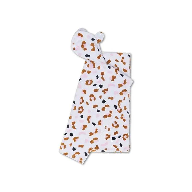 Swim Essentials Poncho infantil – Leopardo kaki - imagen 2