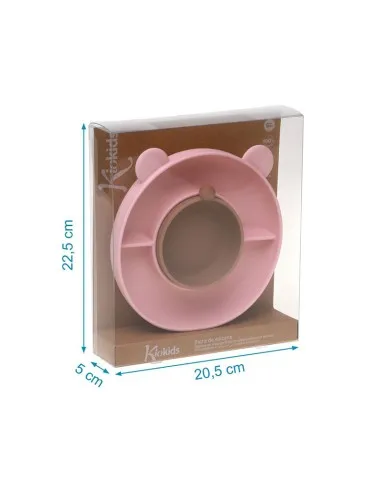 Kiokids plato de silicona antideslizante para bebés forma de oso - imagen 5