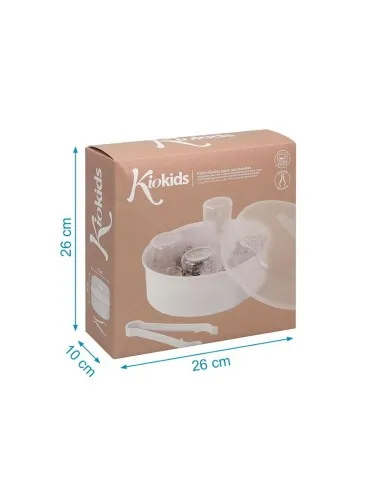 Kiokids Esterilizador microondas con pinzas para biberones - imagen 5