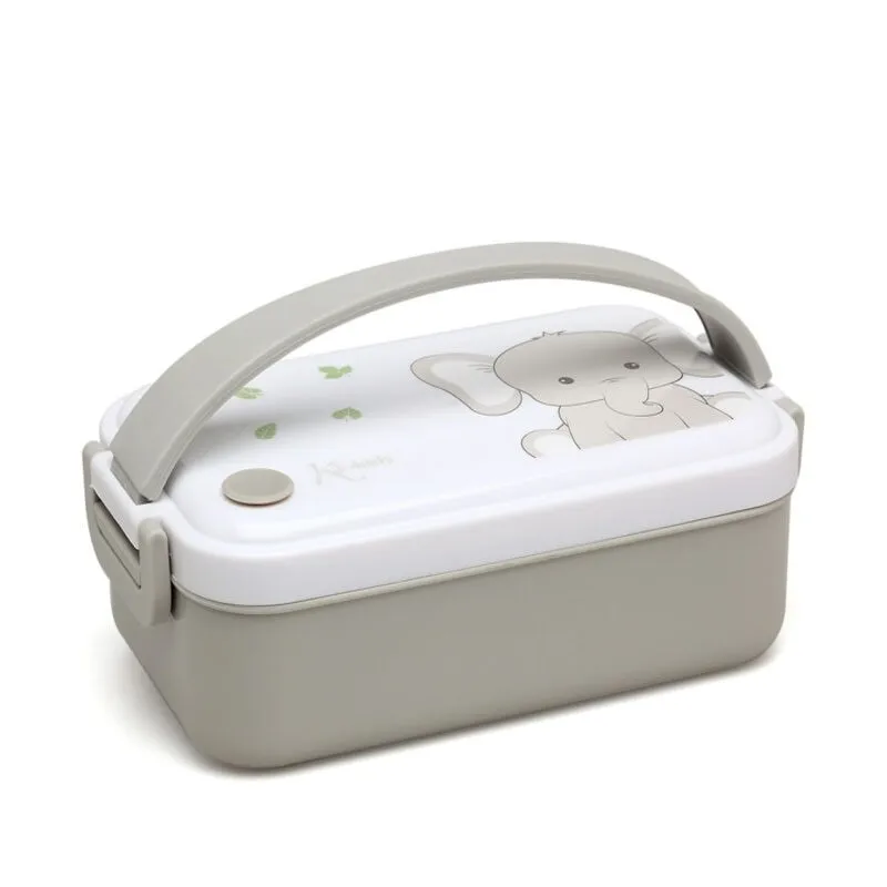 Caja de almuerzo Elefante Kiokids para niños