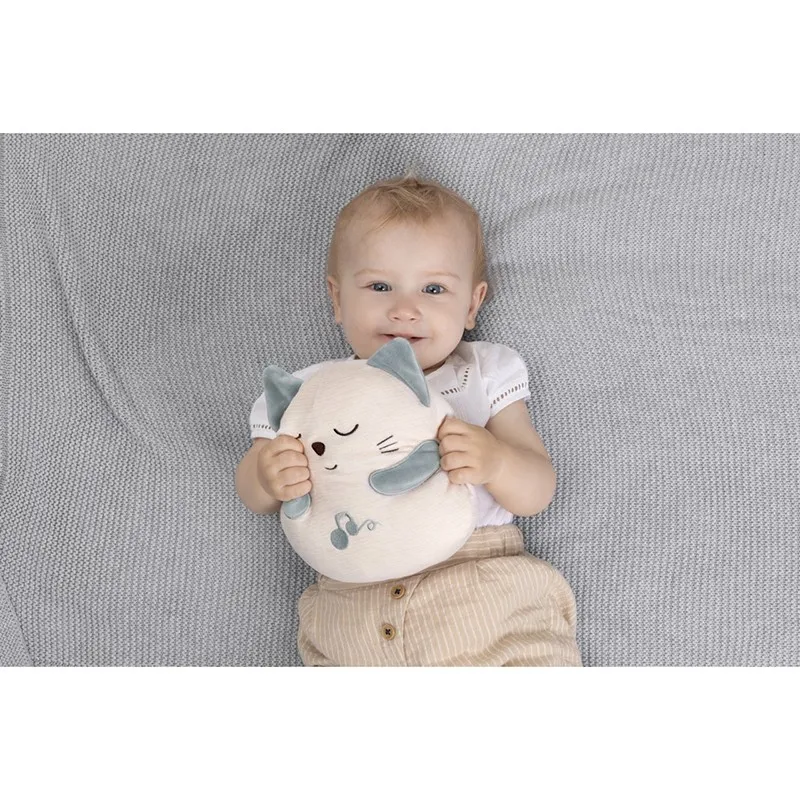 Chicco Peluche gatito ronroneador - Juguete suave para bebé tierno - imagen 5