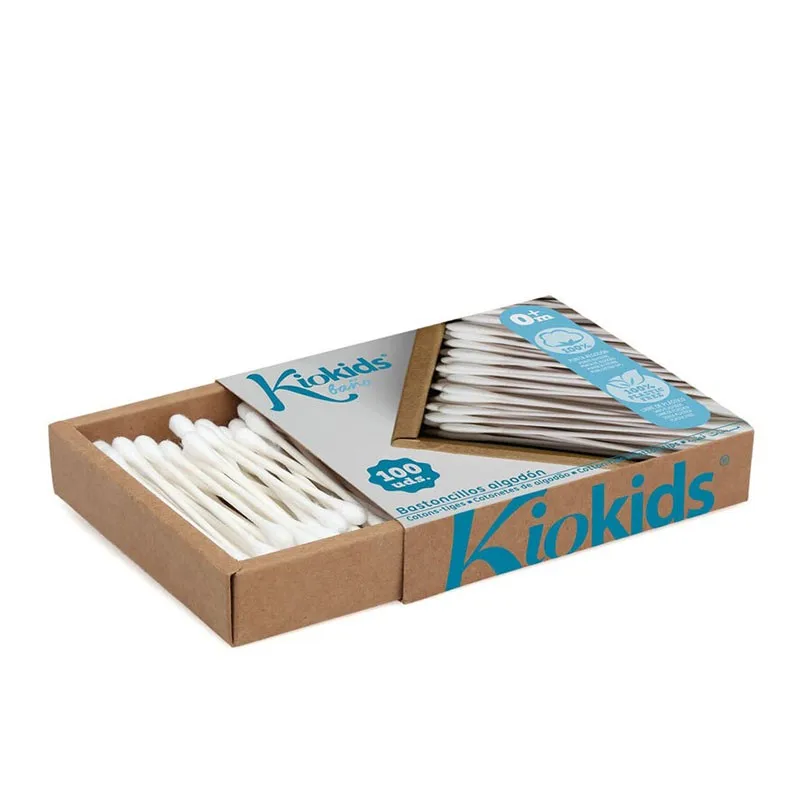 Bastoncillos de algodón Kiokids para bebé – Cuidado suave