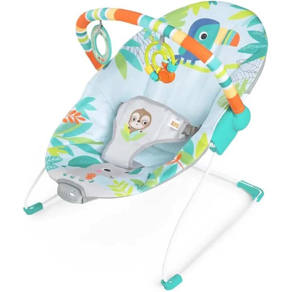 Hamaca Bright Starts Tucan – Columpio infantil Rainforest Vibes