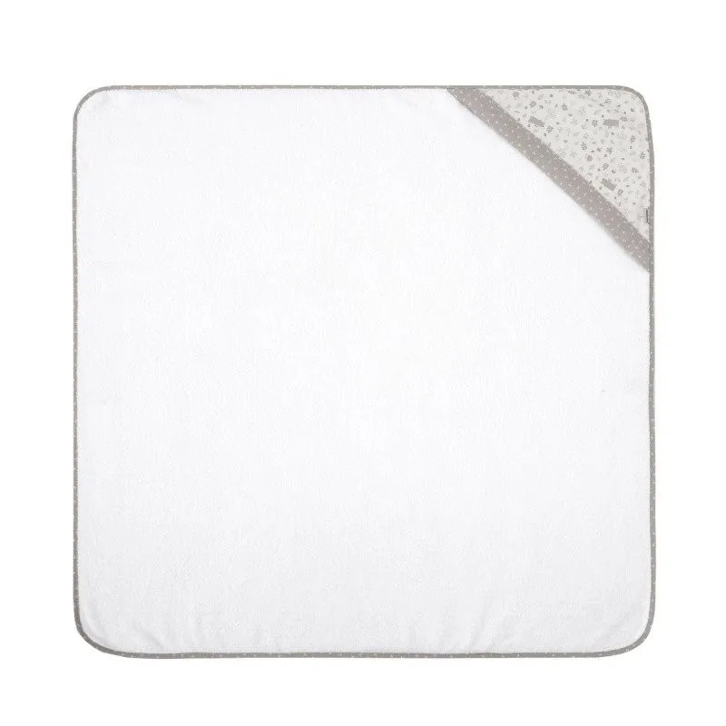 Cambrass capa de baño con capucha para bebé – estampado abeto verde - imagen 3