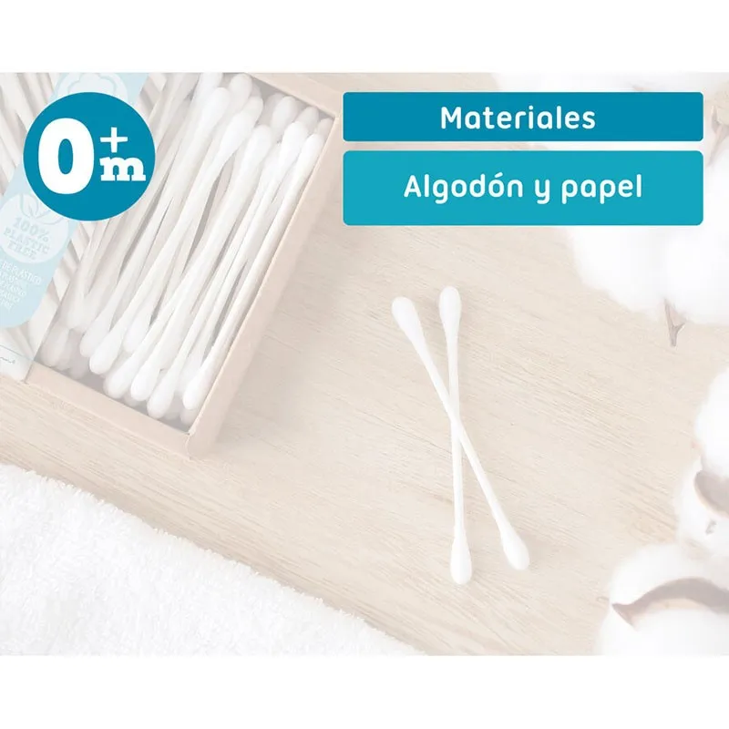 Bastoncillos de algodón Kiokids para bebé – Cuidado suave - imagen 2