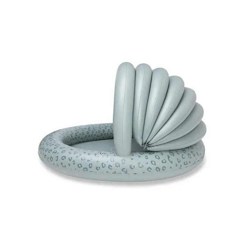 Swim Essentials piscina hinchable bebé con toldo leopardo verde - imagen 4