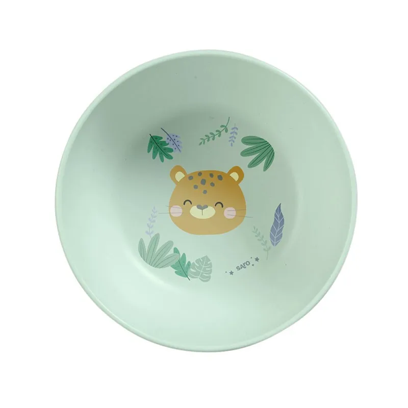 Vajilla Saro Jungle Cheetahs infantil resistente apta para microondas - imagen 5