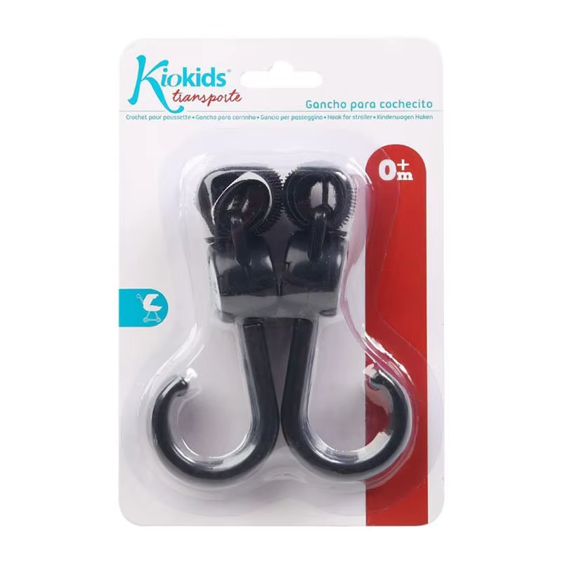 Kiokids Ganchos para cochecito con cierre extra - imagen 4