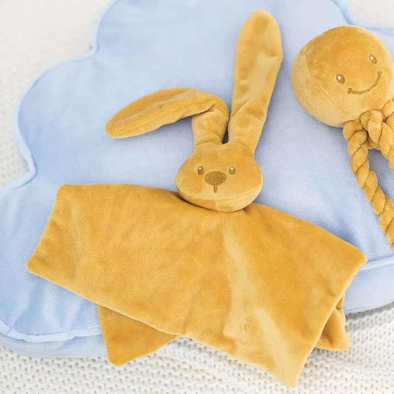 Nattou Doudou Maxi ocre – Peluche suave para recién nacido - imagen 2