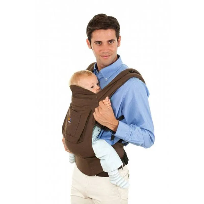 Molto mochila portabebé ergonómica chocolate cómoda y segura - imagen 3