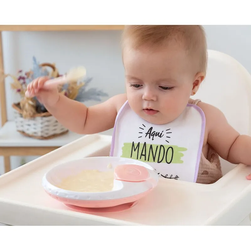 Kiokids Plato térmico con ventosa antideslizante para bebés - imagen 4