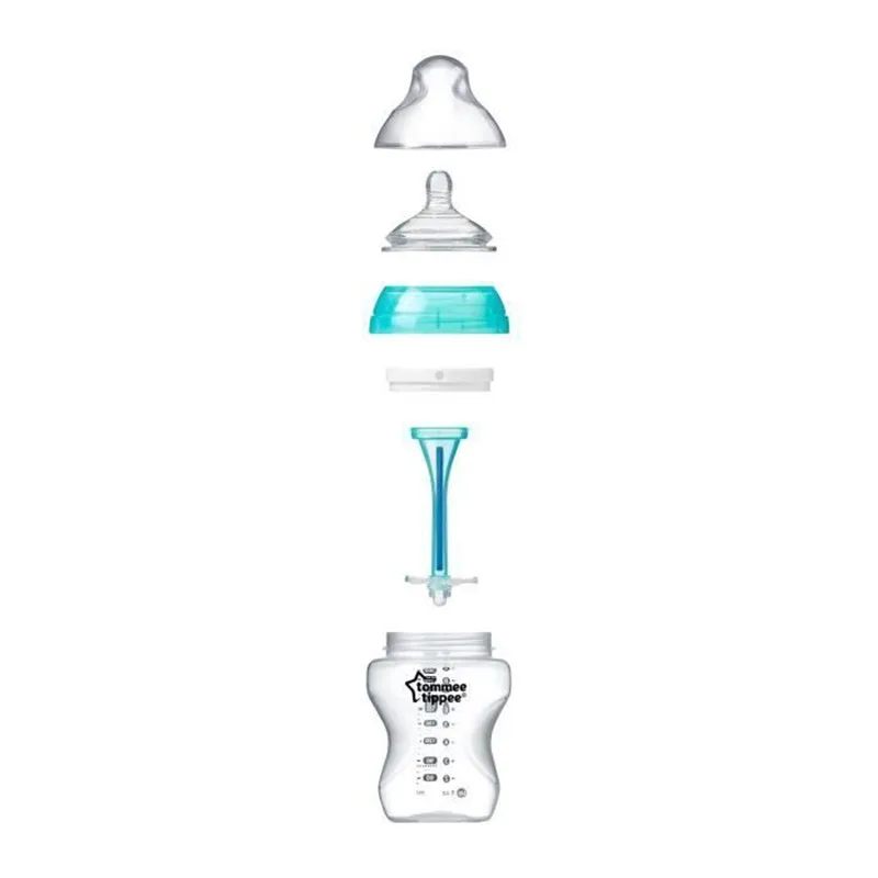 Tommee Tippee Biberón anticólico con tetina flujo lento para bebé - imagen 5