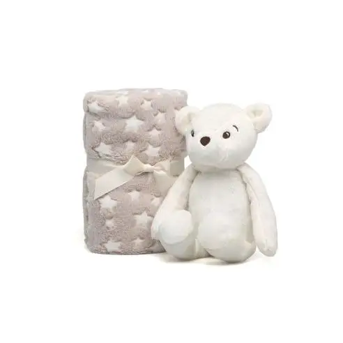 Osito de peluche Kiokids con mantita suave para niños